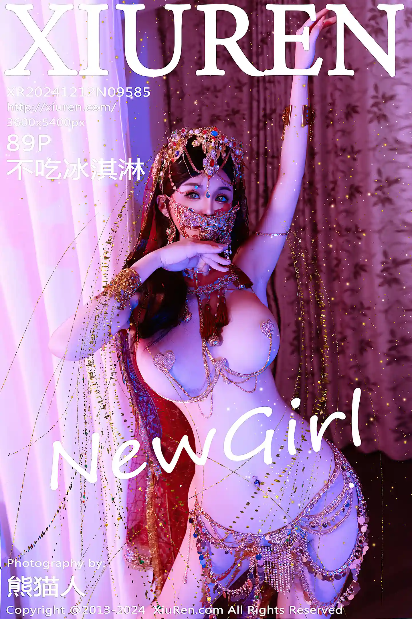 [XiuRen秀人网] VOL.9585 新人模特不吃冰淇淋异域风情女郎性感情趣服饰秀火辣身材诱惑写真85P-秀人网官方网站